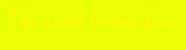 Image with Font Color F8FA00 and Background Color E7FF00